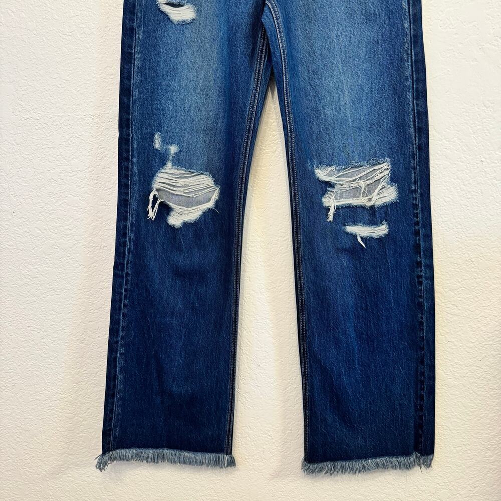 NWT KanCan Jules Ultra High Rise 90's Flare Distressed Jeans Size 27 Grunge - Picture 6 of 9